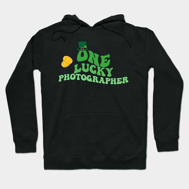 ONE LUCKY PHOTOGRAPHER ST PATRICK'S DAY Hoodie by Justin green